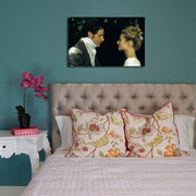 Tela Decorativa Multicolor 45 x 70 cm – Camurça 100% com Moldura de Madeira (3 cm)