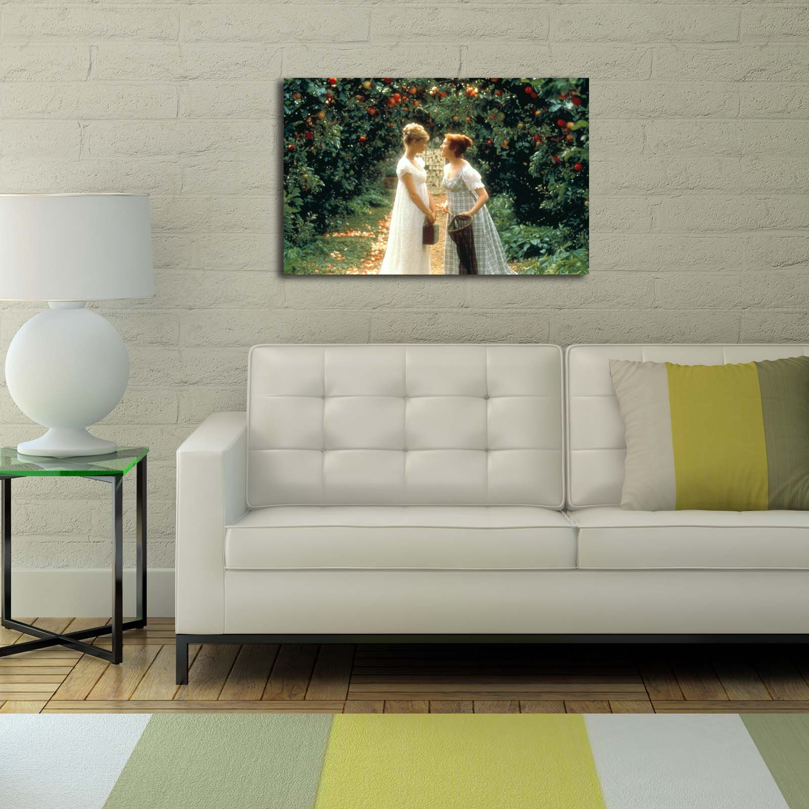 Tela Decorativa Multicolor 45x70 cm em Suede 100% com Moldura de Madeira 3 cm – 4570EMMAC-4