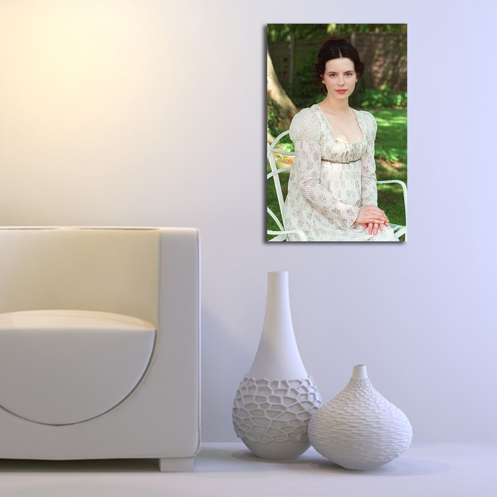 Quadro em Tela Decorativa Multicolor 45x70 cm – Camurça 100% com Moldura de Madeira 3 cm