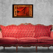 Quadro em Tela Decorativa Multicolor 45x70 cm | Camurça 100% | Moldura de Madeira 3 cm