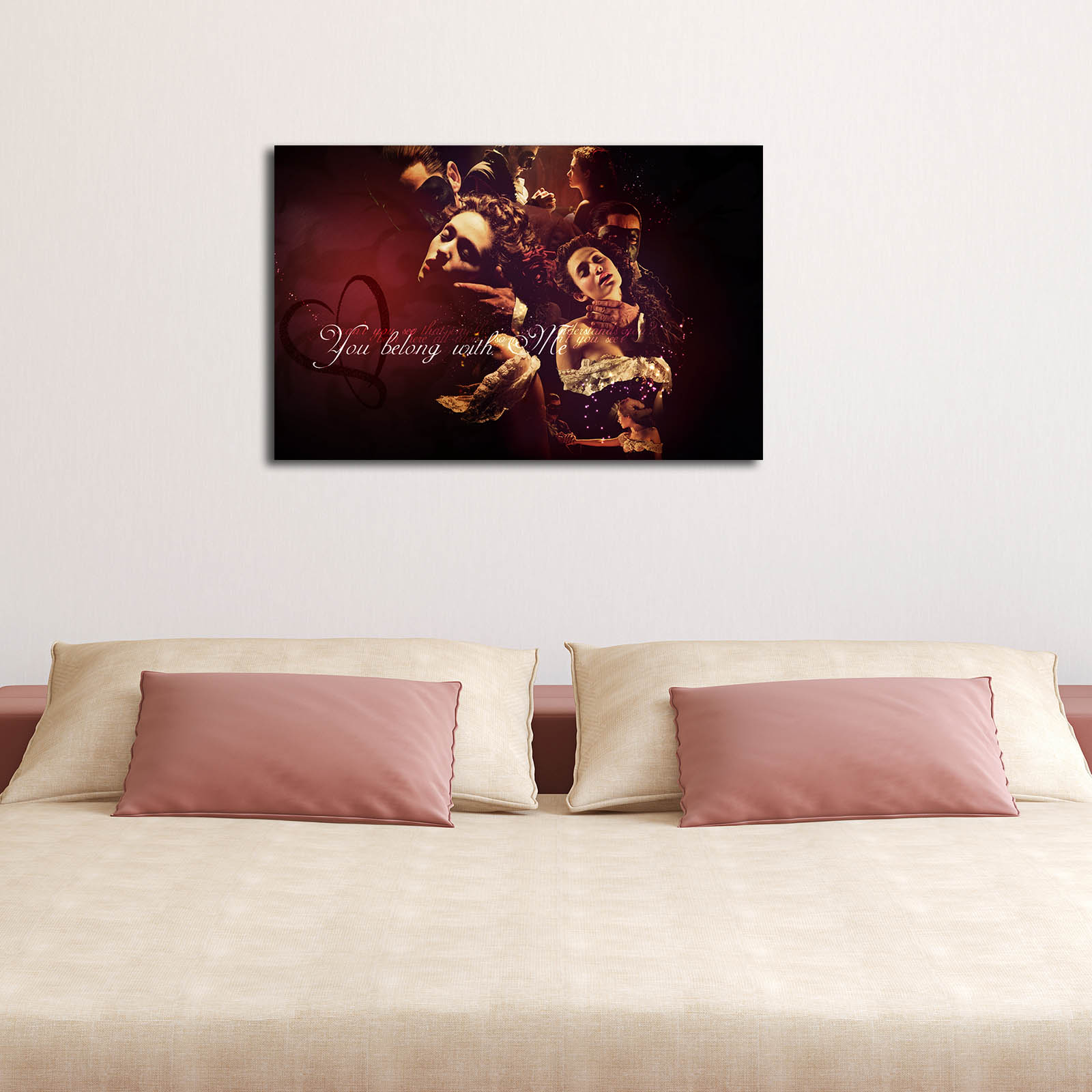 Quadro Decorativo em Tela Multicolor 45x70 cm — Canvas 100% Suede com Moldura de Madeira 3 cm