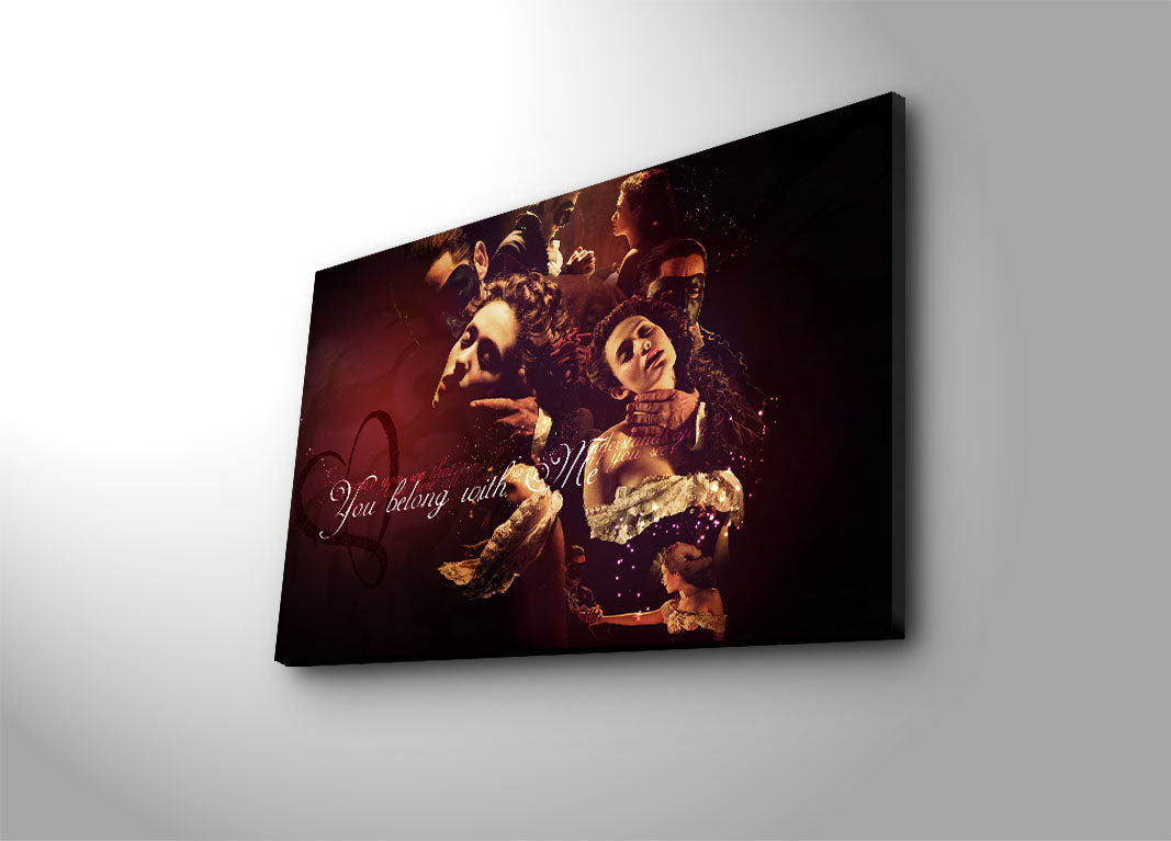 Quadro Decorativo em Tela Multicolor 45x70 cm — Canvas 100% Suede com Moldura de Madeira 3 cm