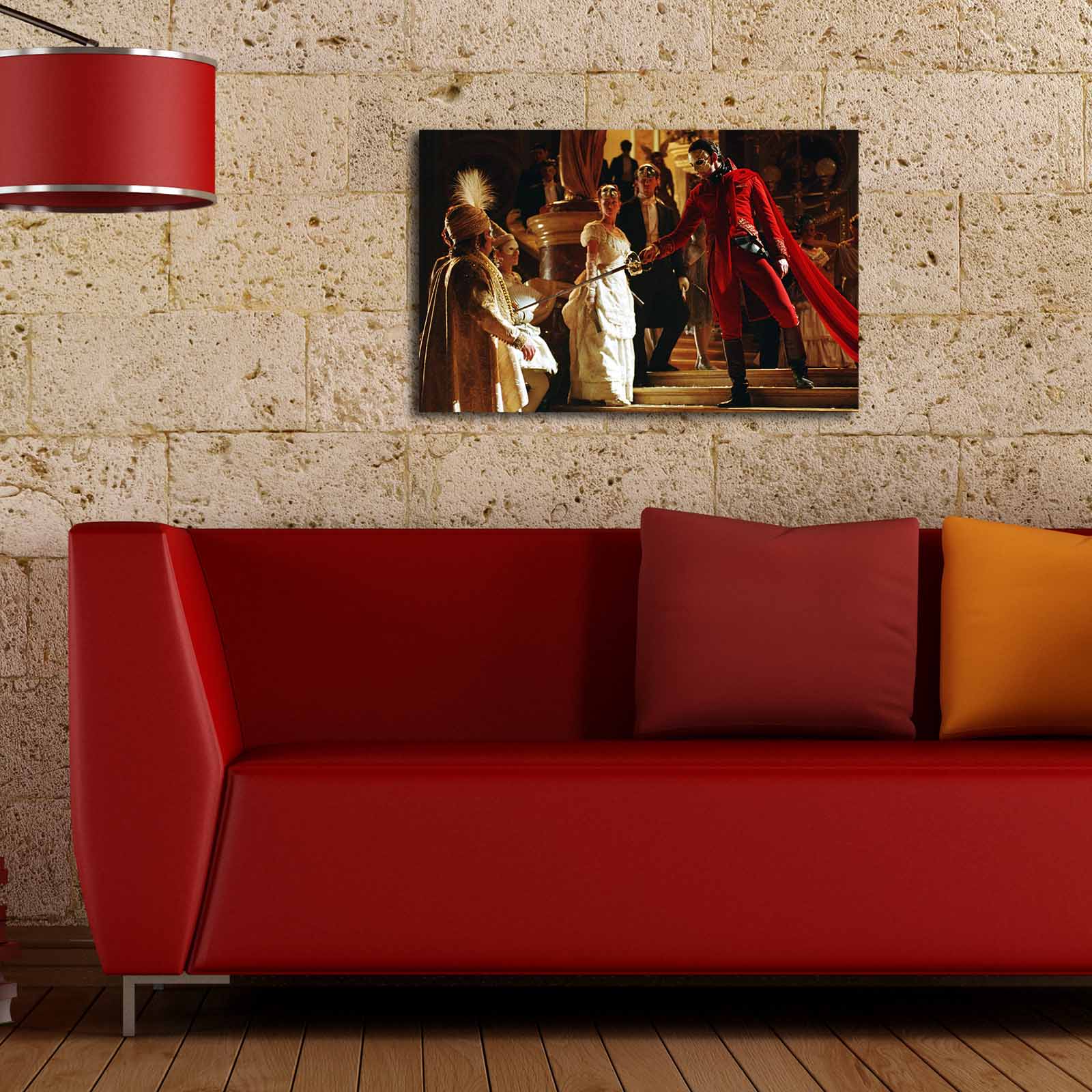 Tela Decorativa Multicolor 45x70 cm – Suede 100% com Moldura de Madeira 3 cm (4570POC-12)