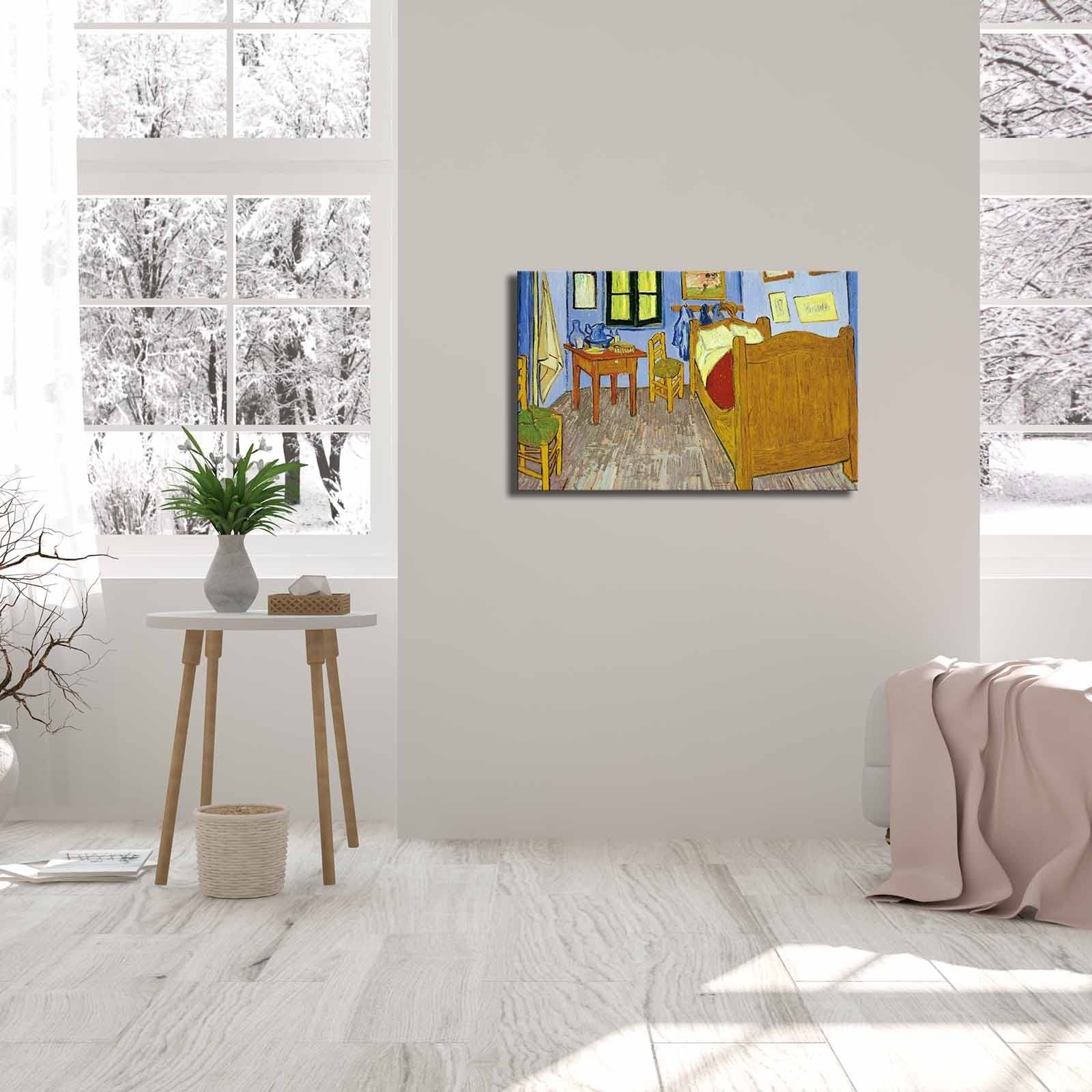 Quadro em Tela Decorativa Multicolor FAMOUSART-04, 45 x 70 cm, Canvas Suede 100%, Moldura de Madeira 3 cm