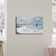 Quadro Decorativo em Tela Suede 100% Multicolor FAMOUSART-11, 45 x 70 cm, Moldura 100% Madeira (3 cm)