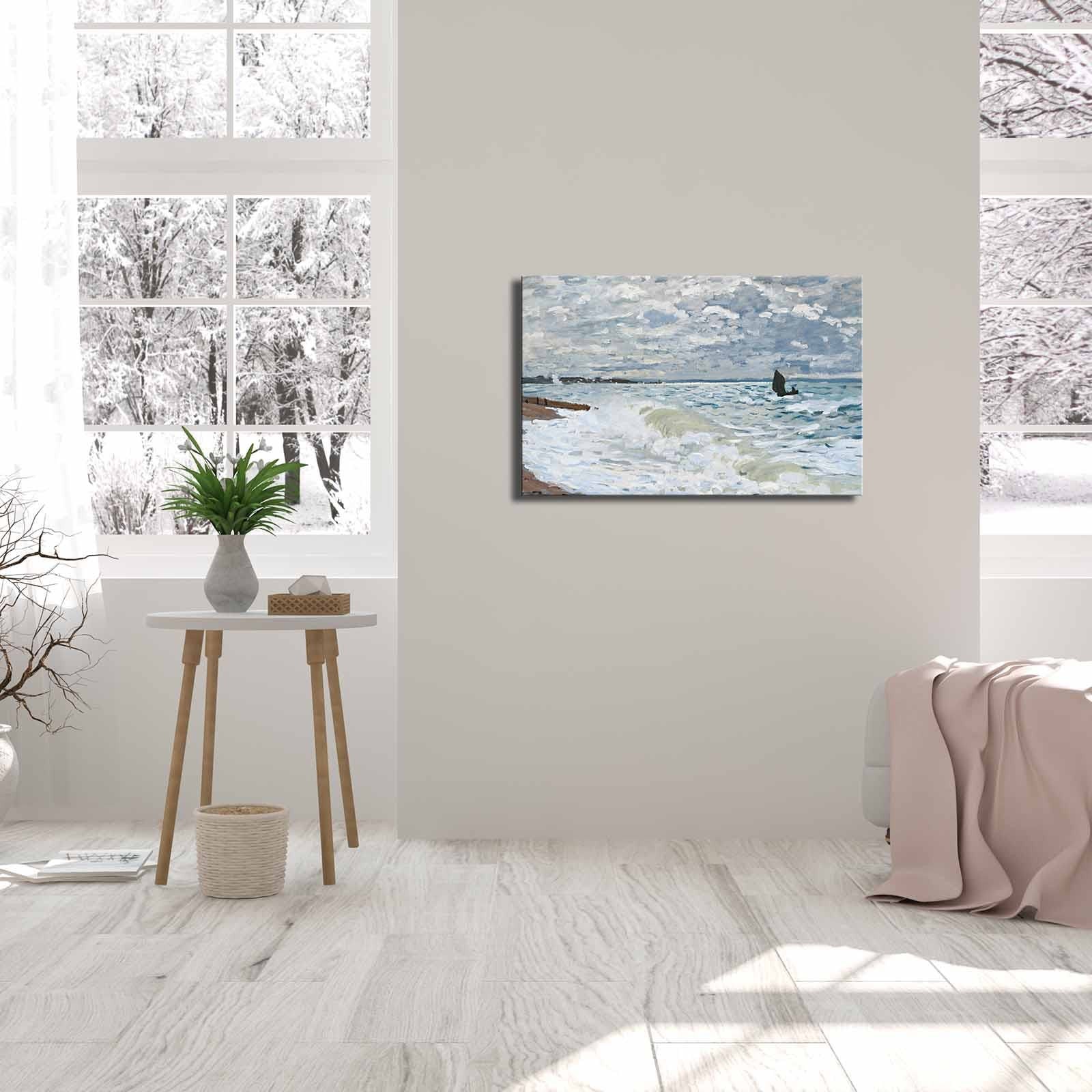 Quadro Decorativo em Tela Suede 100% Multicolor FAMOUSART-11, 45 x 70 cm, Moldura 100% Madeira (3 cm)