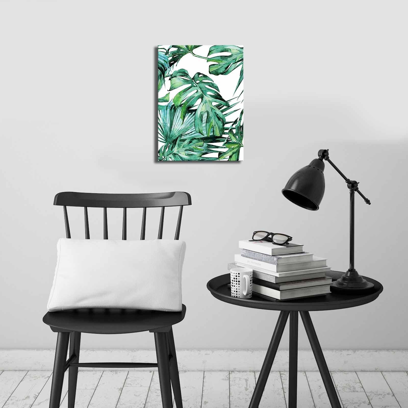 Quadro em Tela Decorativa Multicolor 28x38 cm — Tela Suede 100% com Moldura de Madeira 2,8 cm (2838CIZC-01)