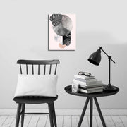 Tela Decorativa Multicolor 28x38 cm em Camurça 100% com Moldura de Madeira (2,8 cm)