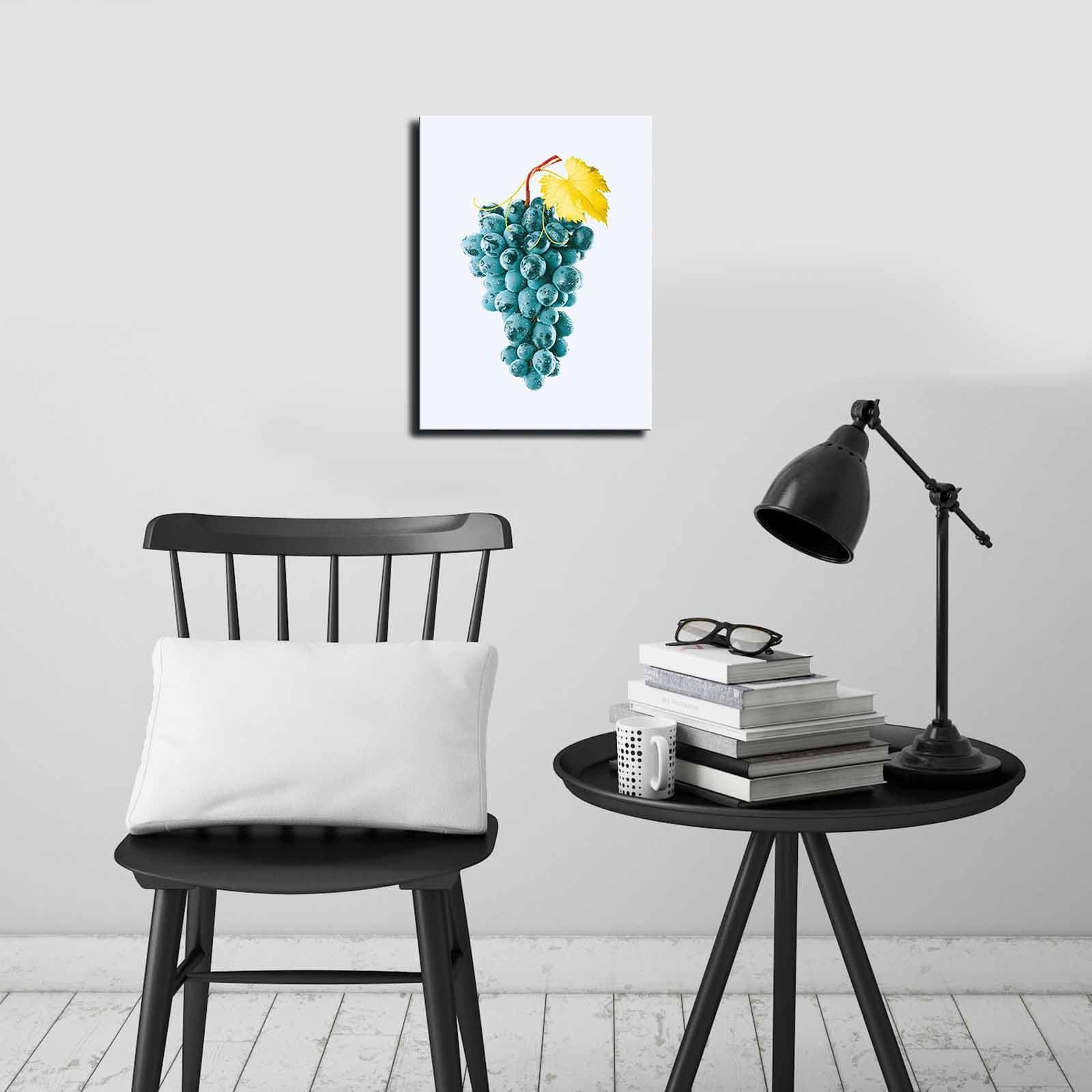 Quadro Decorativo em Tela 28x38 cm Multicolor – Tela 100% Camurça, Moldura de Madeira 2,8 cm (2838CIZC-09)