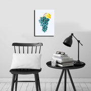 Quadro Decorativo em Tela 28x38 cm Multicolor – Tela 100% Camurça, Moldura de Madeira 2,8 cm (2838CIZC-09)