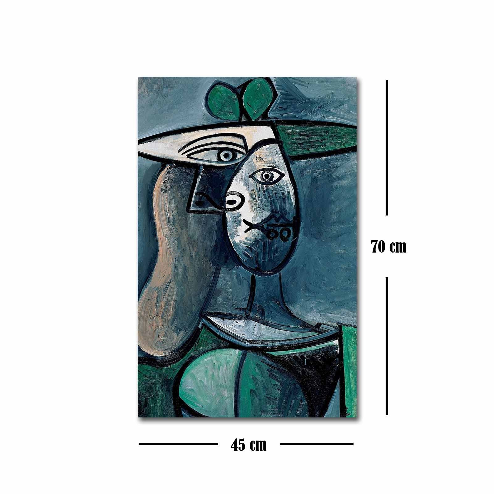 Quadro em Tela Decorativa FAMOUSART-017 Multicolor 45 x 70 cm | Canvas Suede 100% | Moldura de Madeira 3 cm | Ref. 249CVT1407