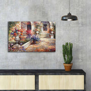 Quadro em Tela Decorativo Multicolor FAMOUSART-018 45 x 70 cm — Canvas Suede 100% com Moldura de Madeira (3 cm)