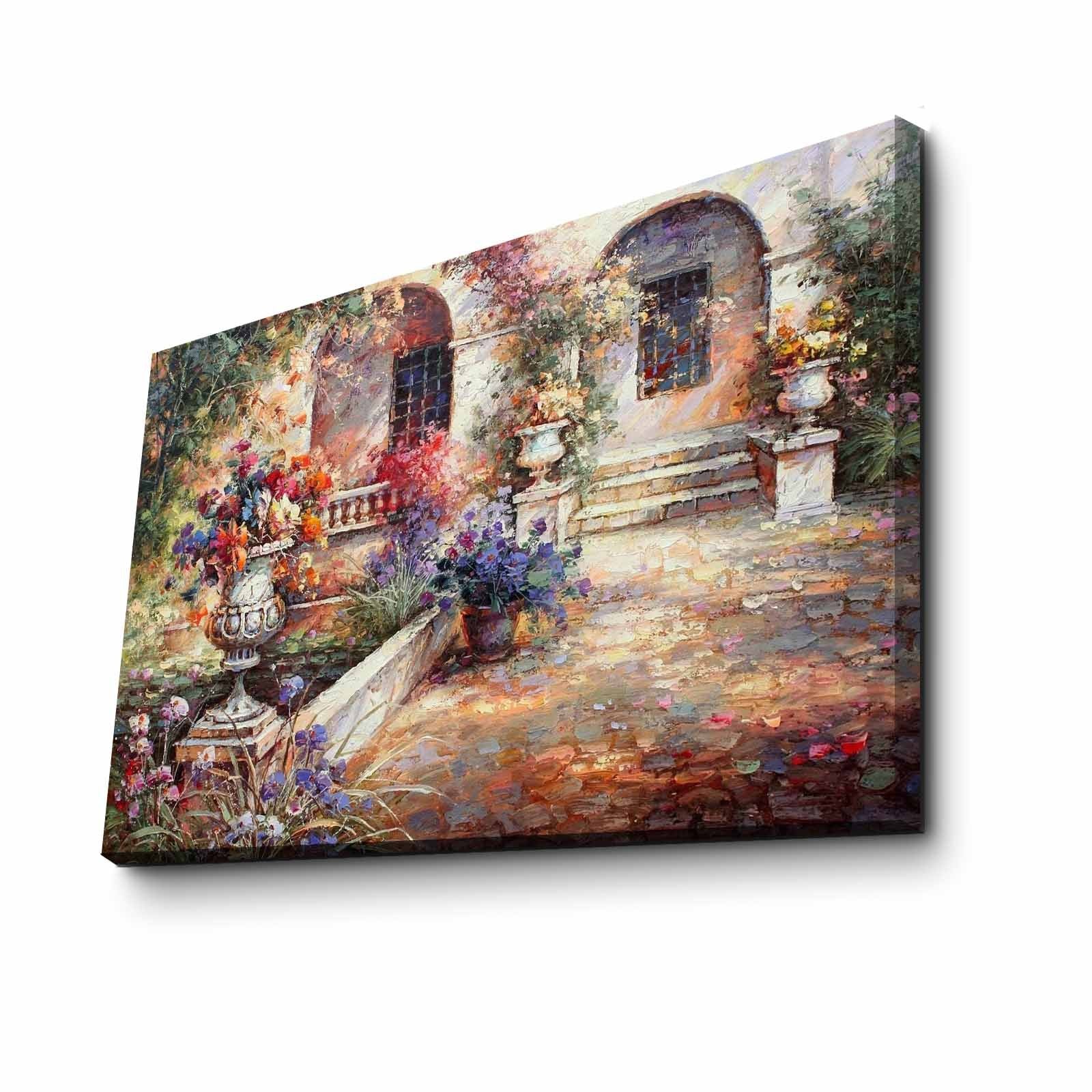 Quadro em Tela Decorativo Multicolor FAMOUSART-018 45 x 70 cm — Canvas Suede 100% com Moldura de Madeira (3 cm)