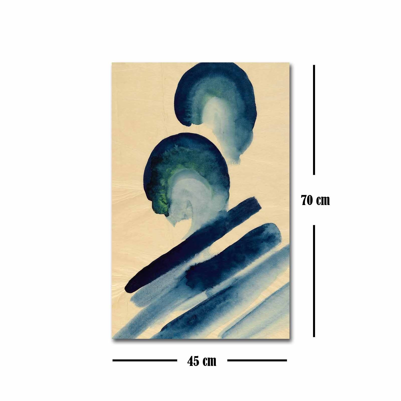 Tela Decorativa Multicolor em Suede 45 x 70 cm com Moldura de Madeira 3 cm – FAMOUSART-019