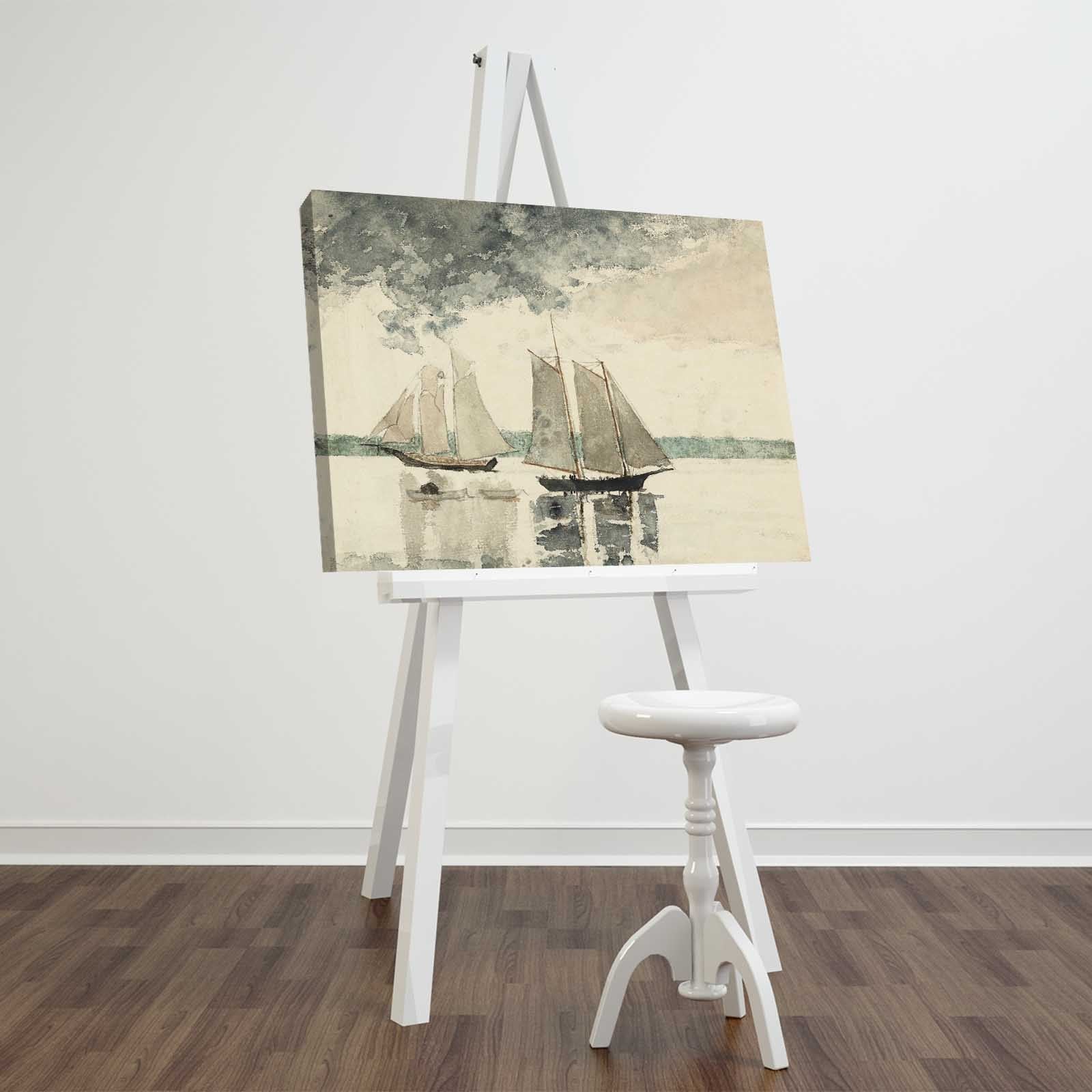 Quadro Tela Decorativa Multicolor 45x70 cm em Canvas 100% com Moldura de Madeira 3 cm – FAMOUSART-022