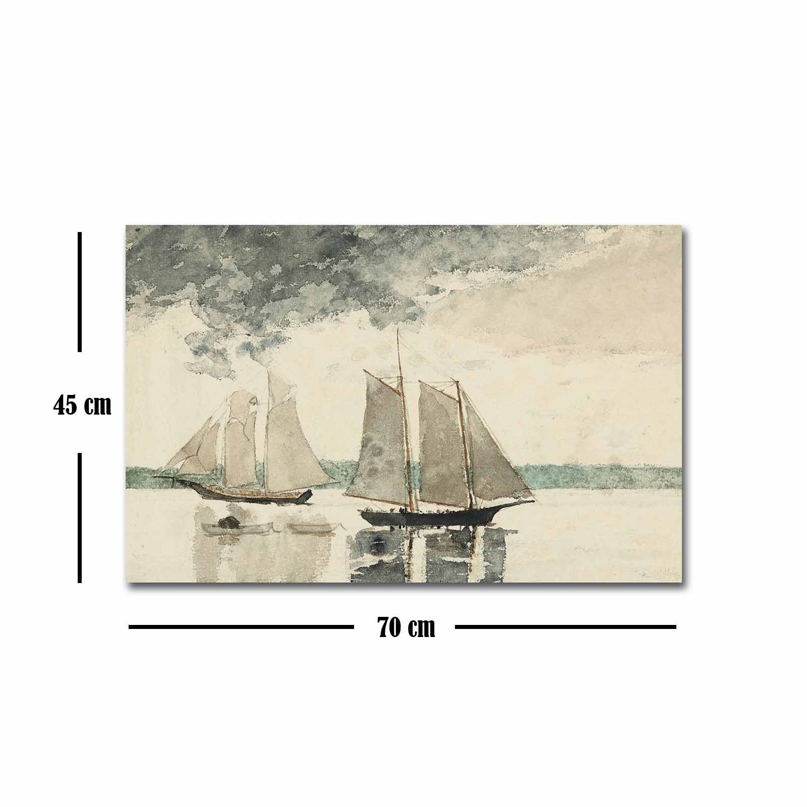 Quadro Tela Decorativa Multicolor 45x70 cm em Canvas 100% com Moldura de Madeira 3 cm – FAMOUSART-022