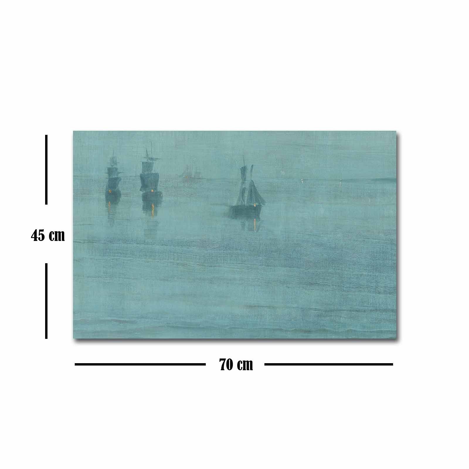 Quadro Decorativo em Tela Multicolor FAMOUSART-023, 45 x 70 cm, Canvas 100% Camurça, Moldura Madeira 3 cm