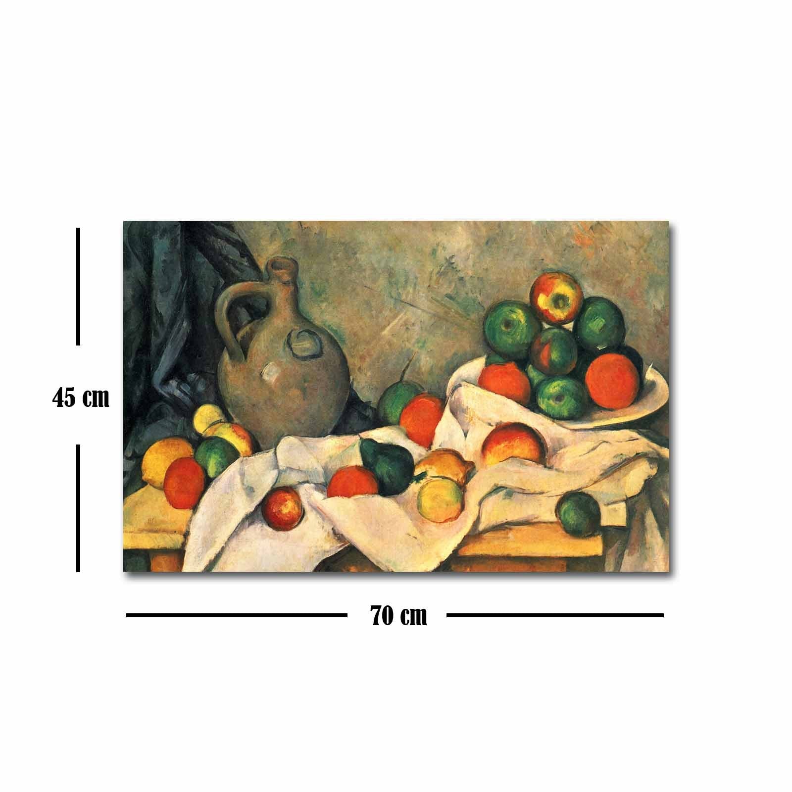 Quadro Decorativo em Tela Suede 45x70 cm, Multicolor, Moldura em Madeira 3 cm – FAMOUSART-024