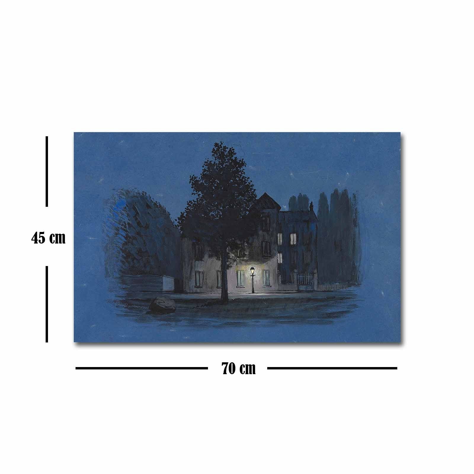 Quadro em Tela Decorativa Multicolor 45x70 cm – FAMOUSART-026 | Tela 100% Camurça, Moldura de Madeira 3 cm