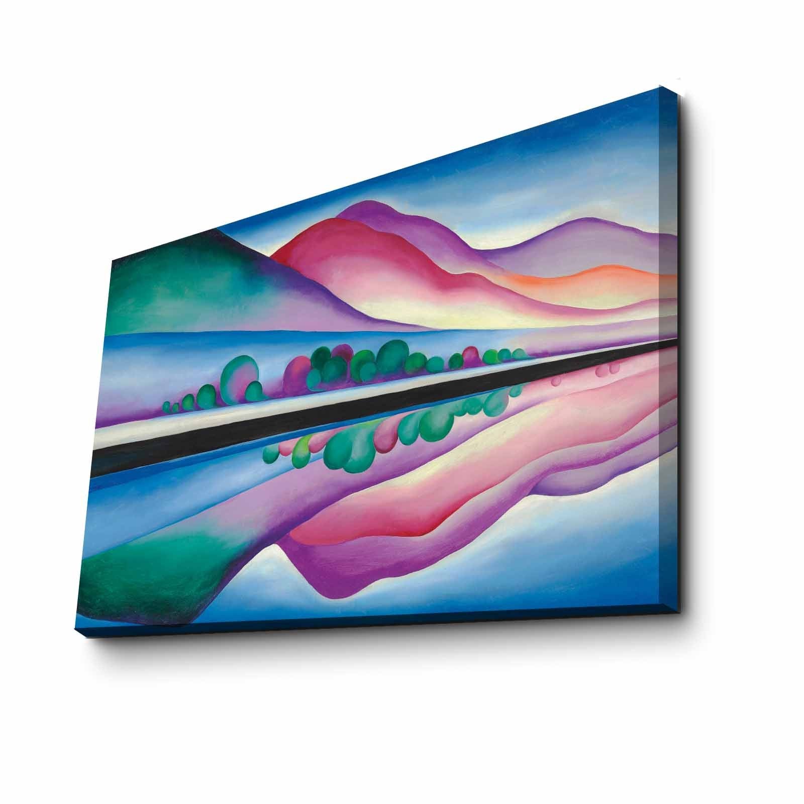 Quadro em Tela Decorativa Multicolor 45x70 cm, Tela Suede 100% e Moldura de Madeira 3 cm – FAMOUSART-030