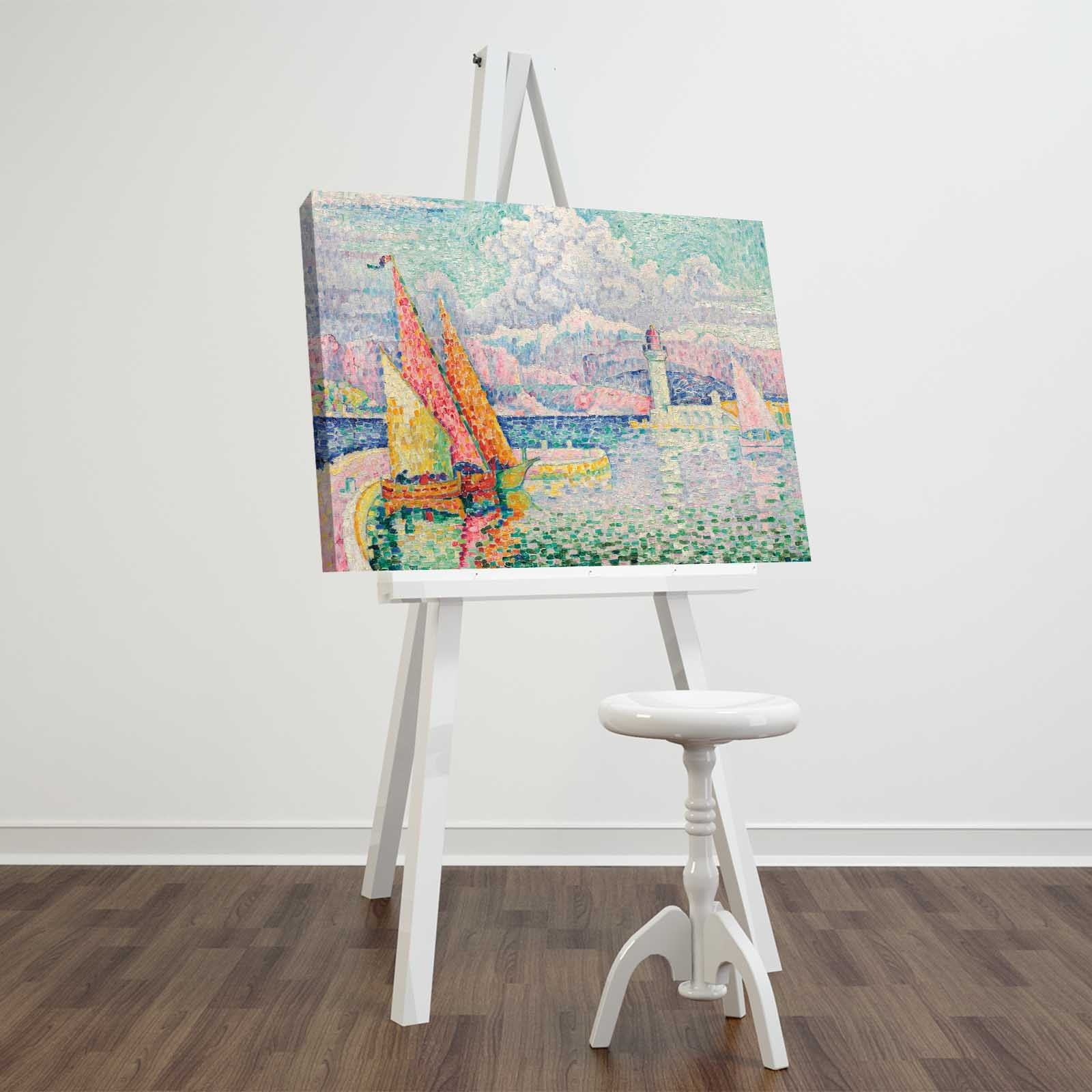 Quadro Decorativo em Tela Suede 45x70 cm, Multicolor, Moldura de Madeira 3 cm