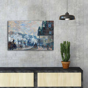 Quadro Decorativo em Tela FAMOUSART-033, Multicolor, 45 x 70 cm, Tela de Camurça 100%, Moldura em Madeira (3 cm)