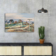 Tela Decorativa Multicolor FAMOUSART-034 45x70 cm – Camurça 100% – Moldura de Madeira 3 cm