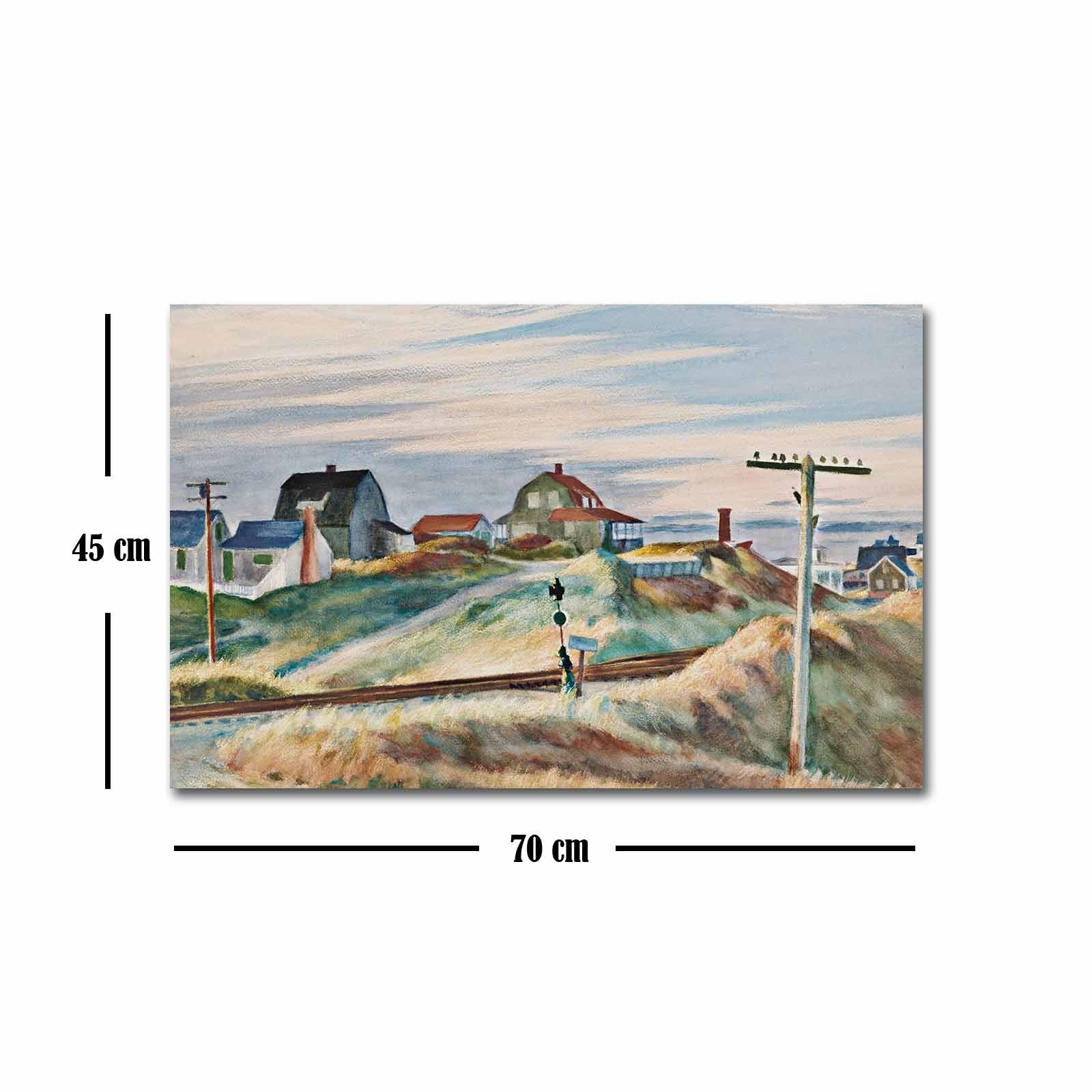 Tela Decorativa Multicolor FAMOUSART-034 45x70 cm – Camurça 100% – Moldura de Madeira 3 cm