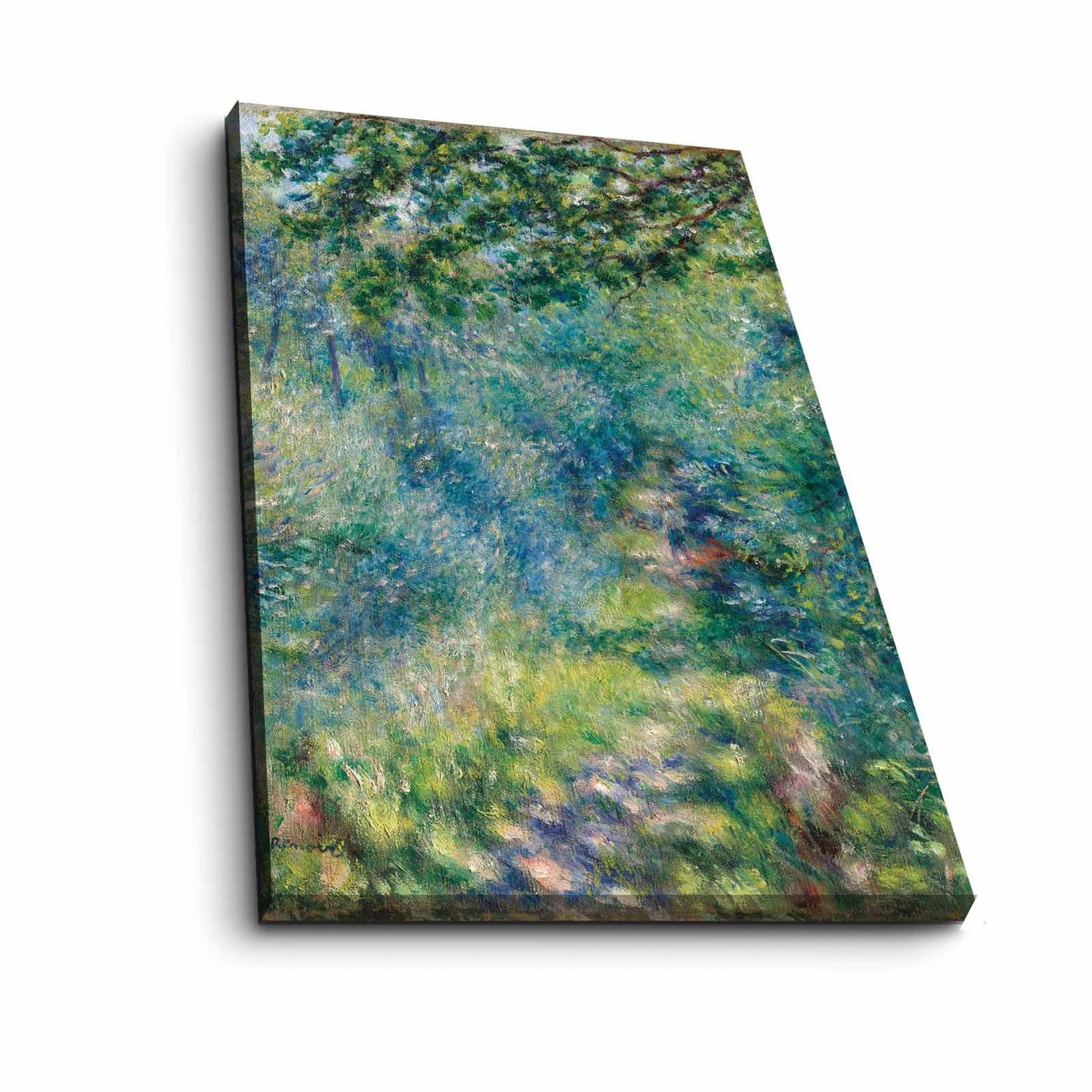 Pintura decorativa em tela de Pierre-Auguste Renoir, 45 x 70 cm, 100% camurça, moldura 100% madeira (3 cm de espessura) | Arte elegante para decoração de casa