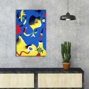 FAMOUSART-036 Quadro em Tela Decorativa Multicolor 45x70 cm | Suede 100% | Moldura de Madeira 3 cm