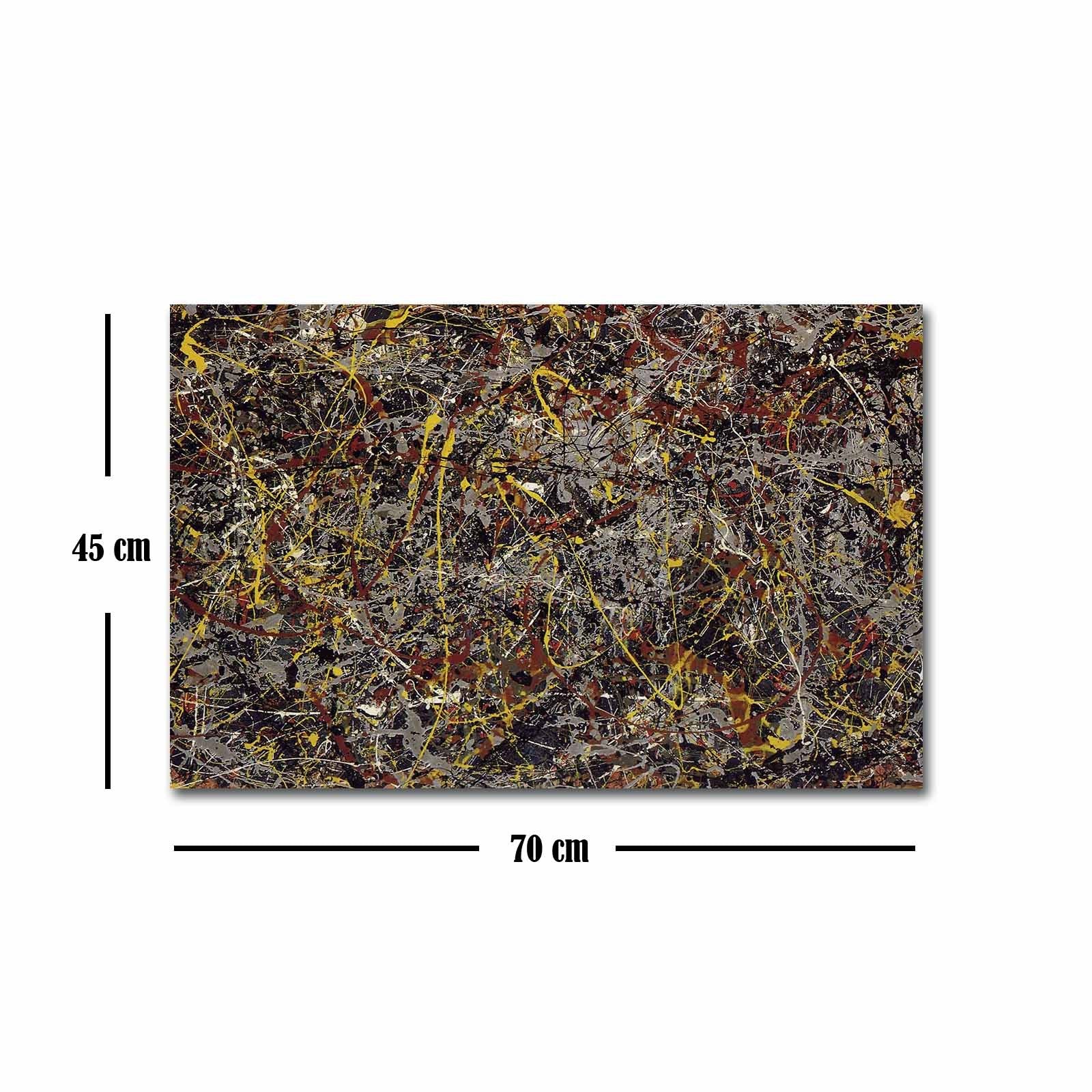 Tela Decorativa Multicolor 45x70 cm em Camurça 100% com Moldura de Madeira 3 cm – FAMOUSART-044