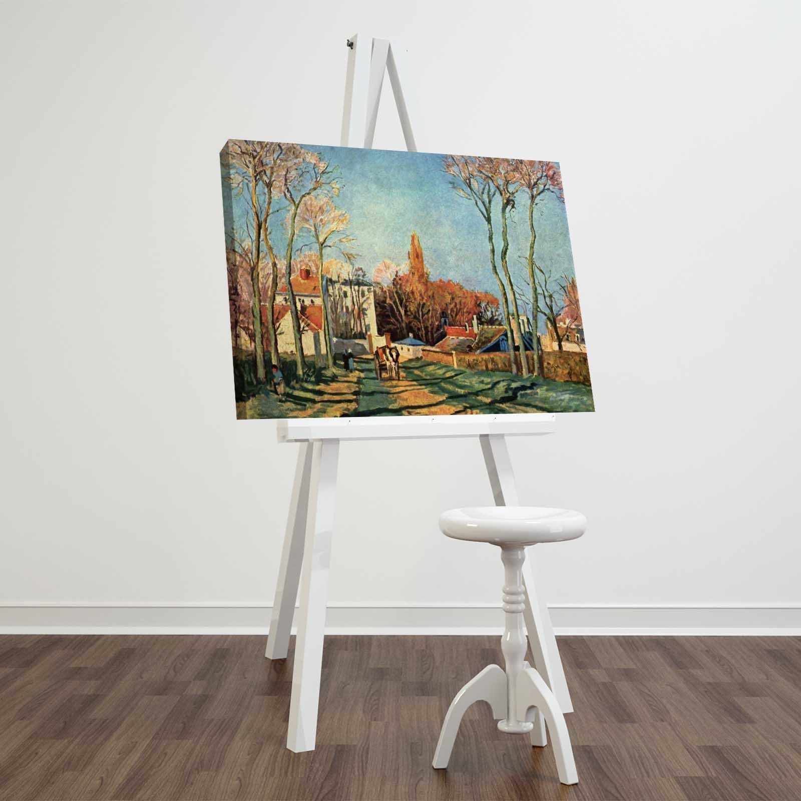 Quadro em Tela Decorativa Multicolor 45x70 cm | Camurça 100% | Moldura de Madeira 3 cm – FAMOUSART-046