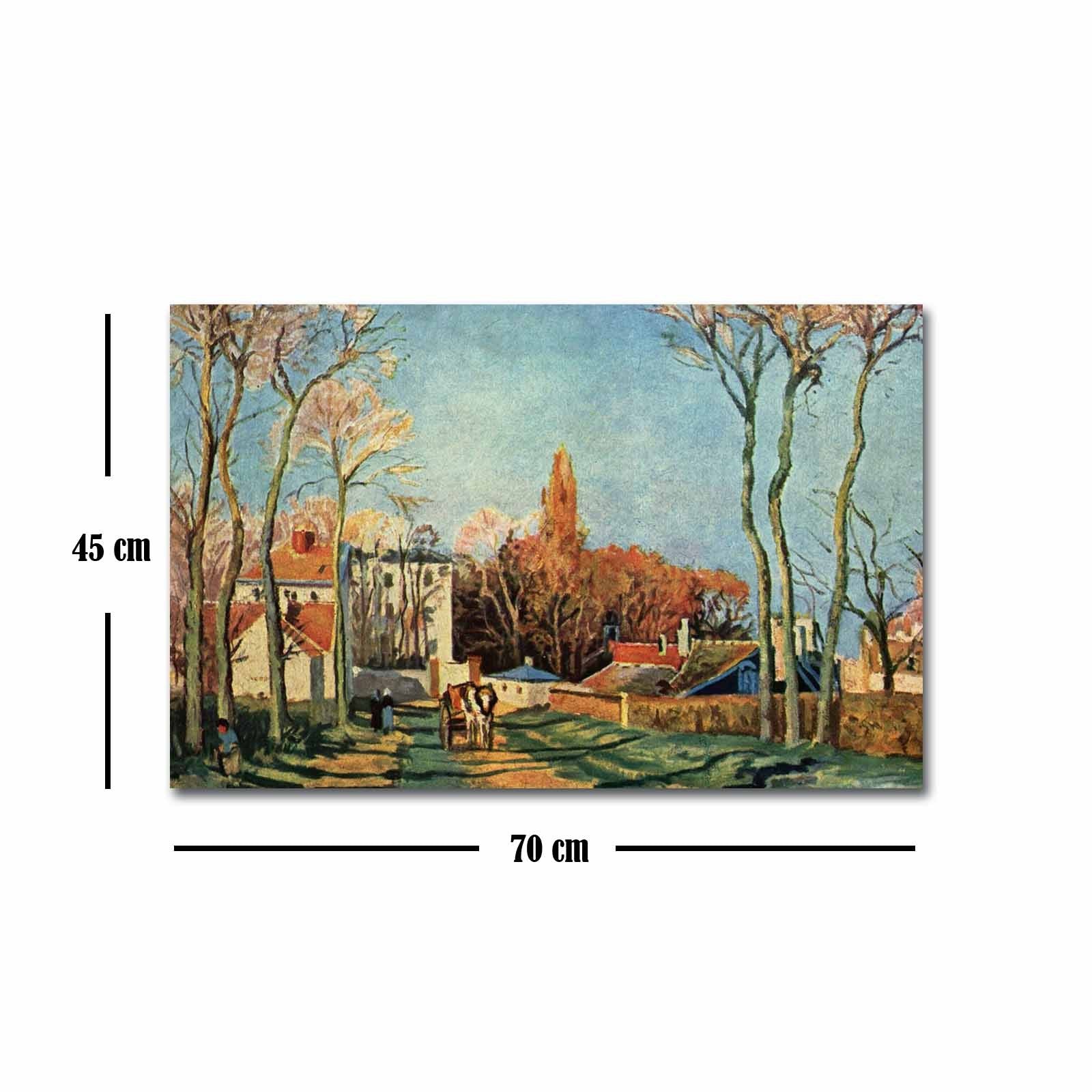 Quadro em Tela Decorativa Multicolor 45x70 cm | Camurça 100% | Moldura de Madeira 3 cm – FAMOUSART-046