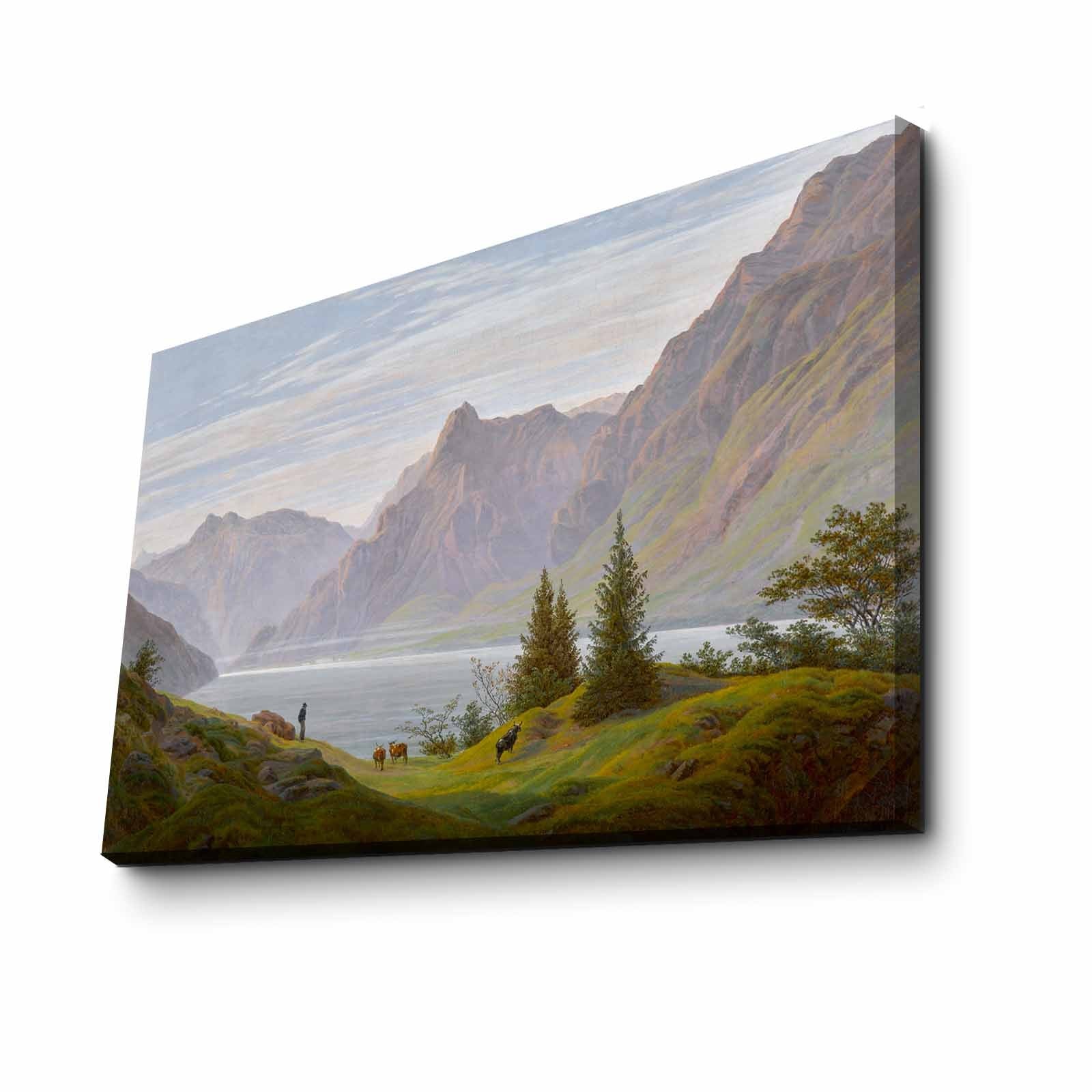 Tela Decorativa Multicolor em Camurça 100% 45x70 cm com Moldura de Madeira 3 cm – FAMOUSART-047