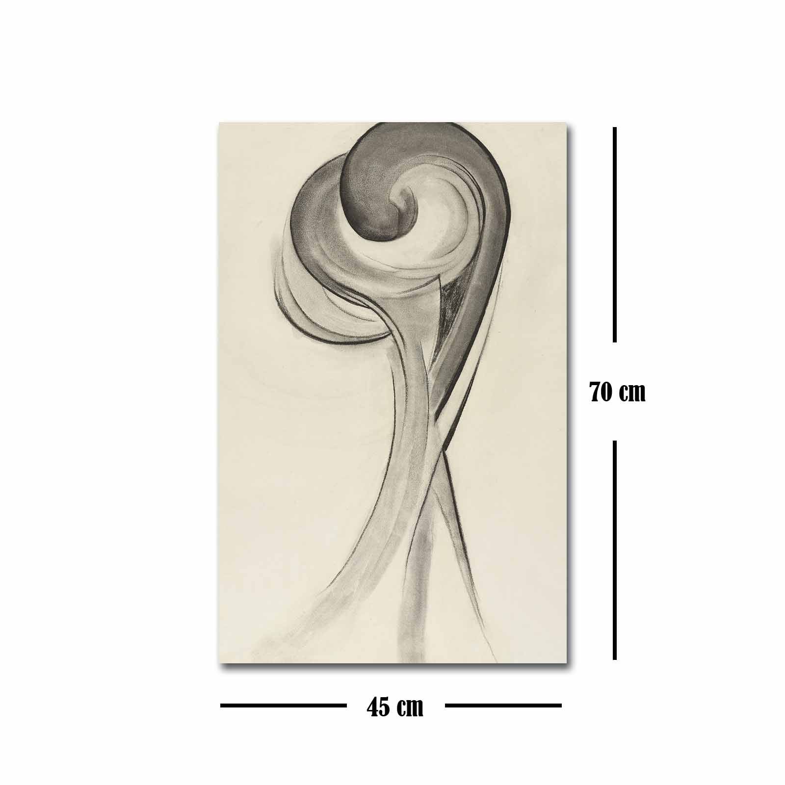 Quadro Decorativo em Tela Suede 100% 45x70 cm Multicolor com Moldura de Madeira 3 cm – FAMOUSART-053 (249CVT1443)