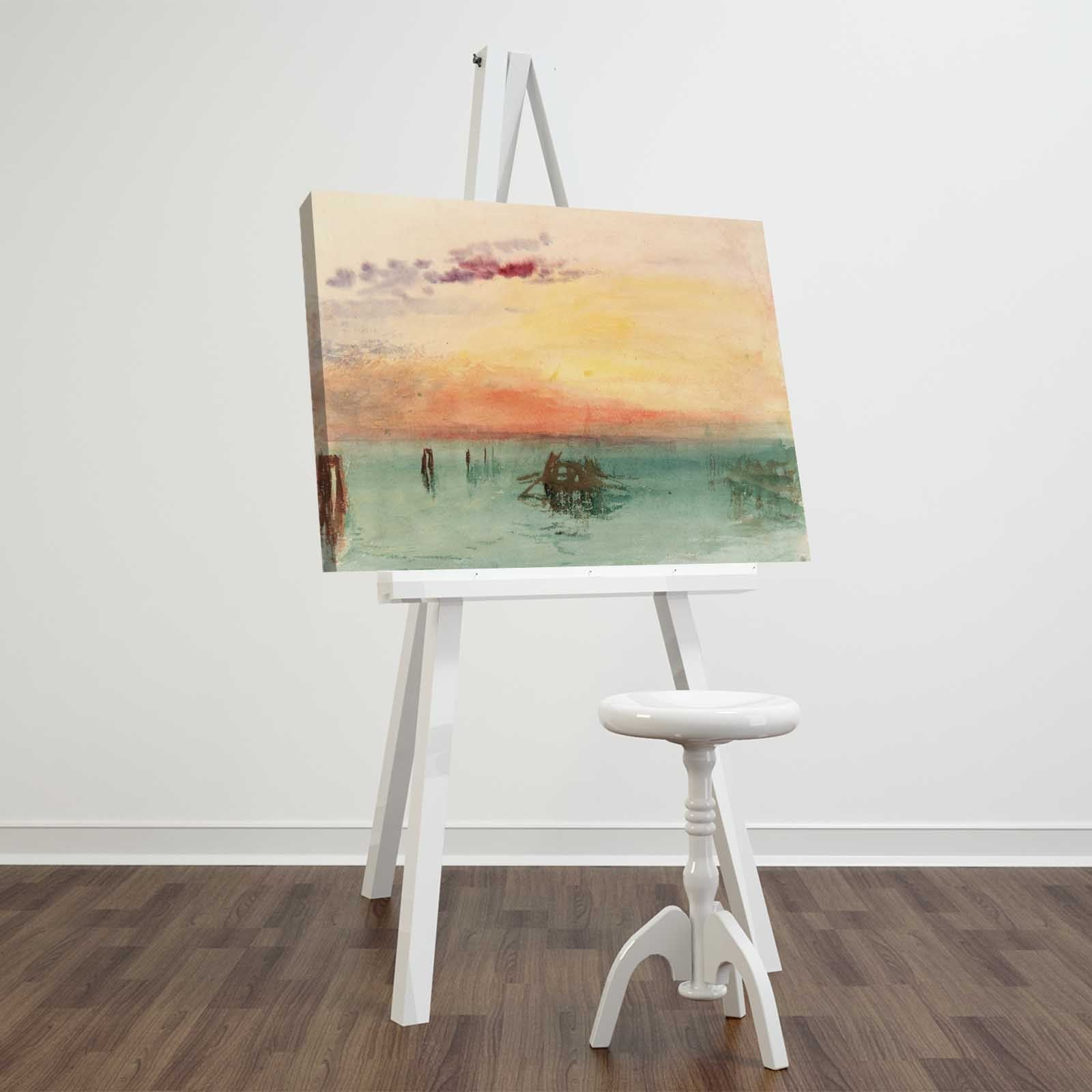 Tela Decorativa Multicolor FAMOUSART-056 45x70 cm em Camurça 100% com Moldura de Madeira (3 cm) | Ref. 249CVT1446