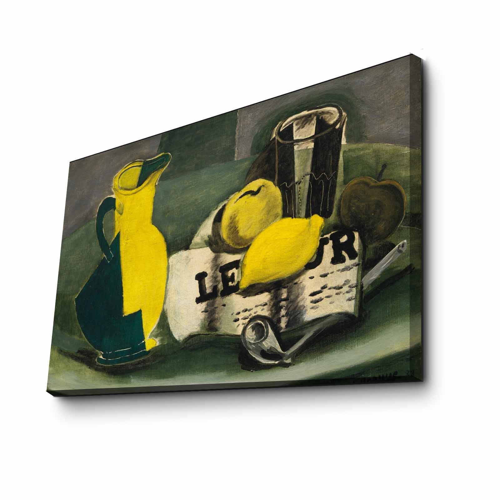 Quadro Decorativo em Tela Suede 100% Multicolor 45 x 70 cm com Moldura 100% Madeira (3 cm) – FAMOUSART-063