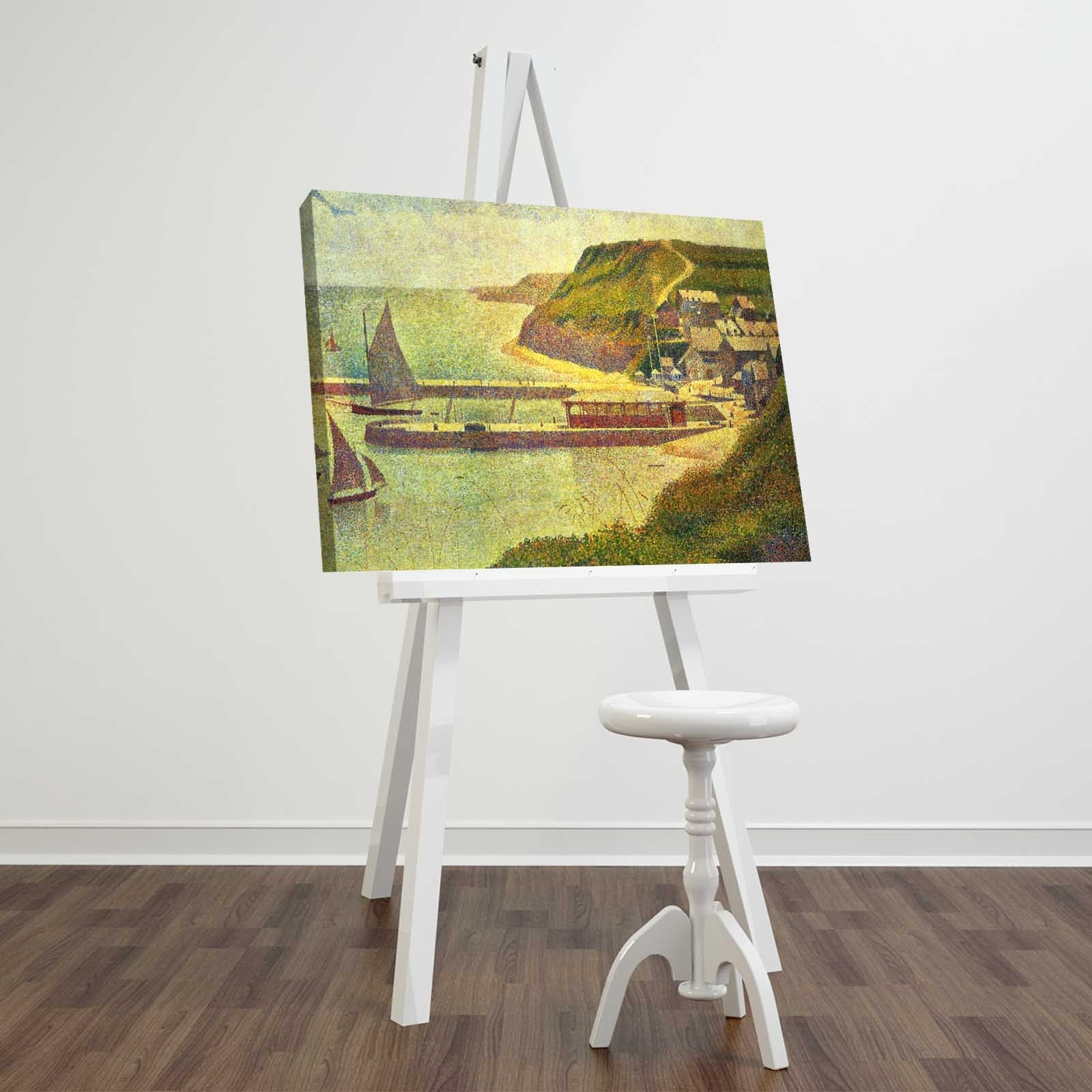 FAMOUSART-064 Quadro Decorativo em Tela Suede 100% 45x70 cm, Multicolor, Moldura de Madeira 3 cm