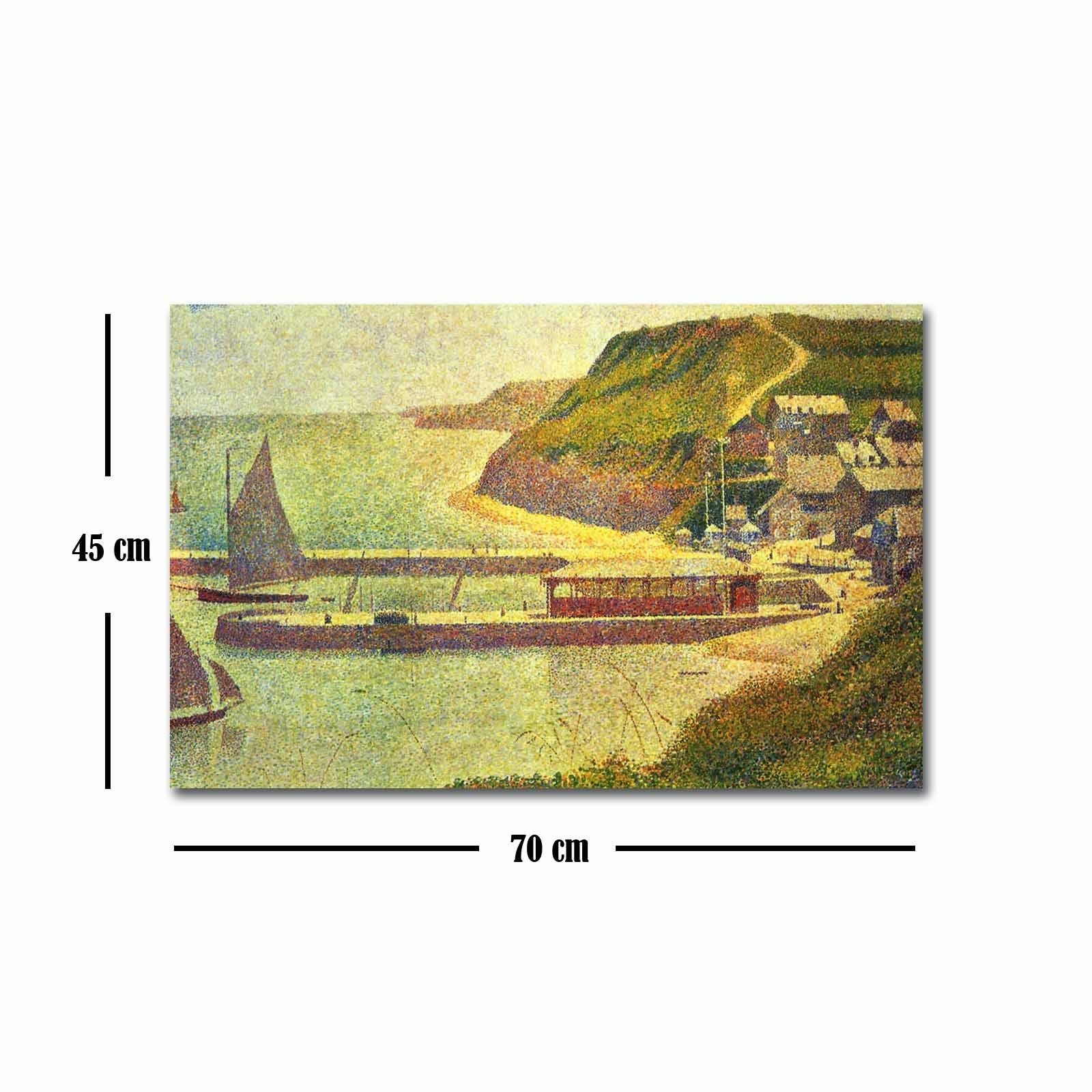 FAMOUSART-064 Quadro Decorativo em Tela Suede 100% 45x70 cm, Multicolor, Moldura de Madeira 3 cm