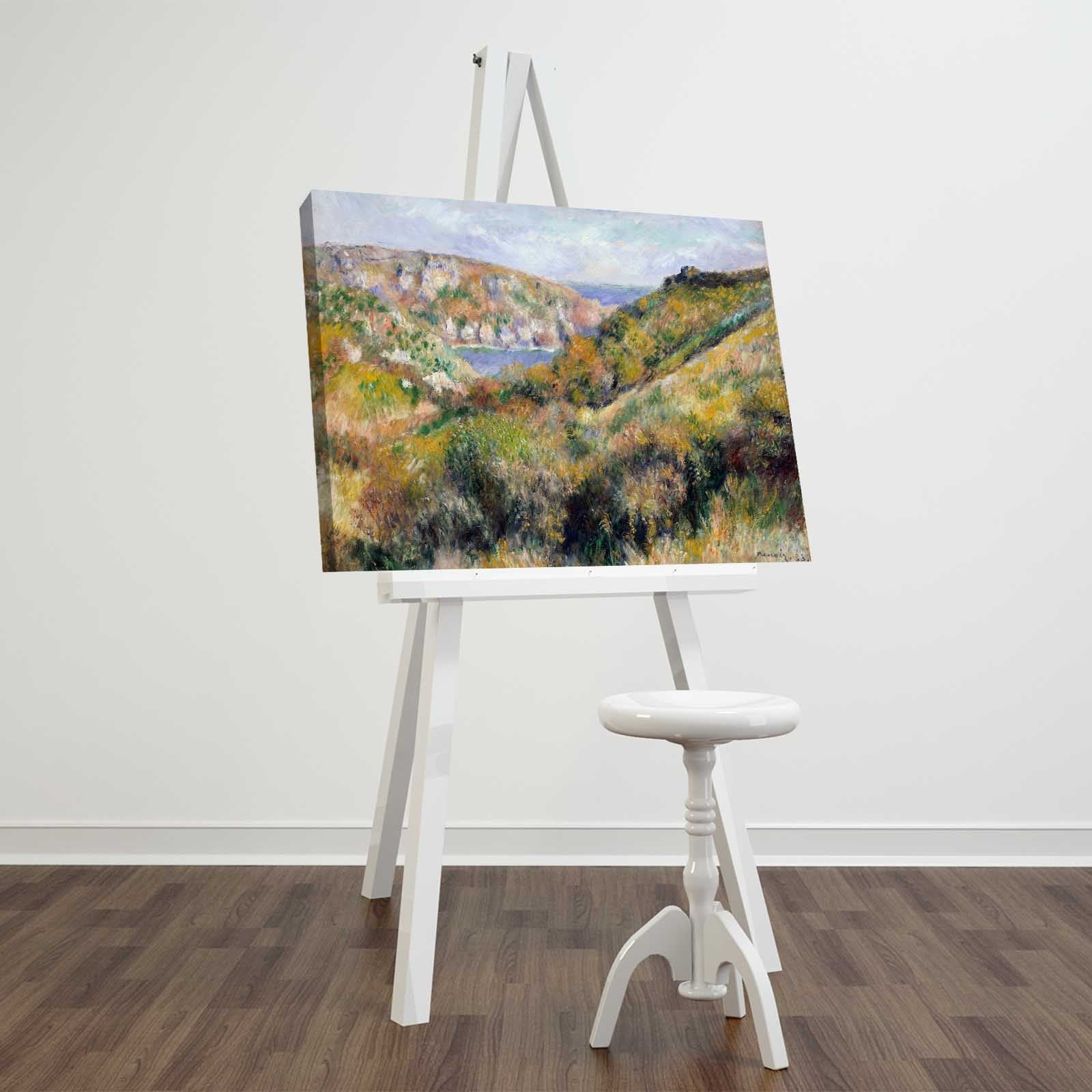 Tela Decorativa Multicolor em Suede 100% 45x70 cm com Moldura de Madeira 3 cm – FAMOUSART-068