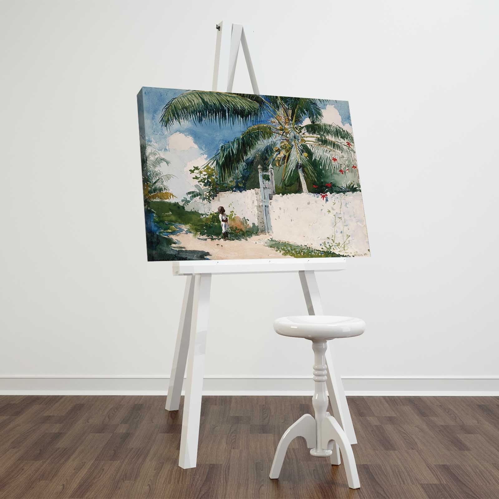 Tela Decorativa em Suede 100% Multicolor FAMOUSART-076, 45x70 cm, Moldura de Madeira 3 cm (Ref. 249CVT1466)