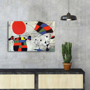 Tela Decorativa em Canvas Suede 100% 45x70 cm – FAMOUSART-078, Multicolor, Moldura de Madeira 3 cm