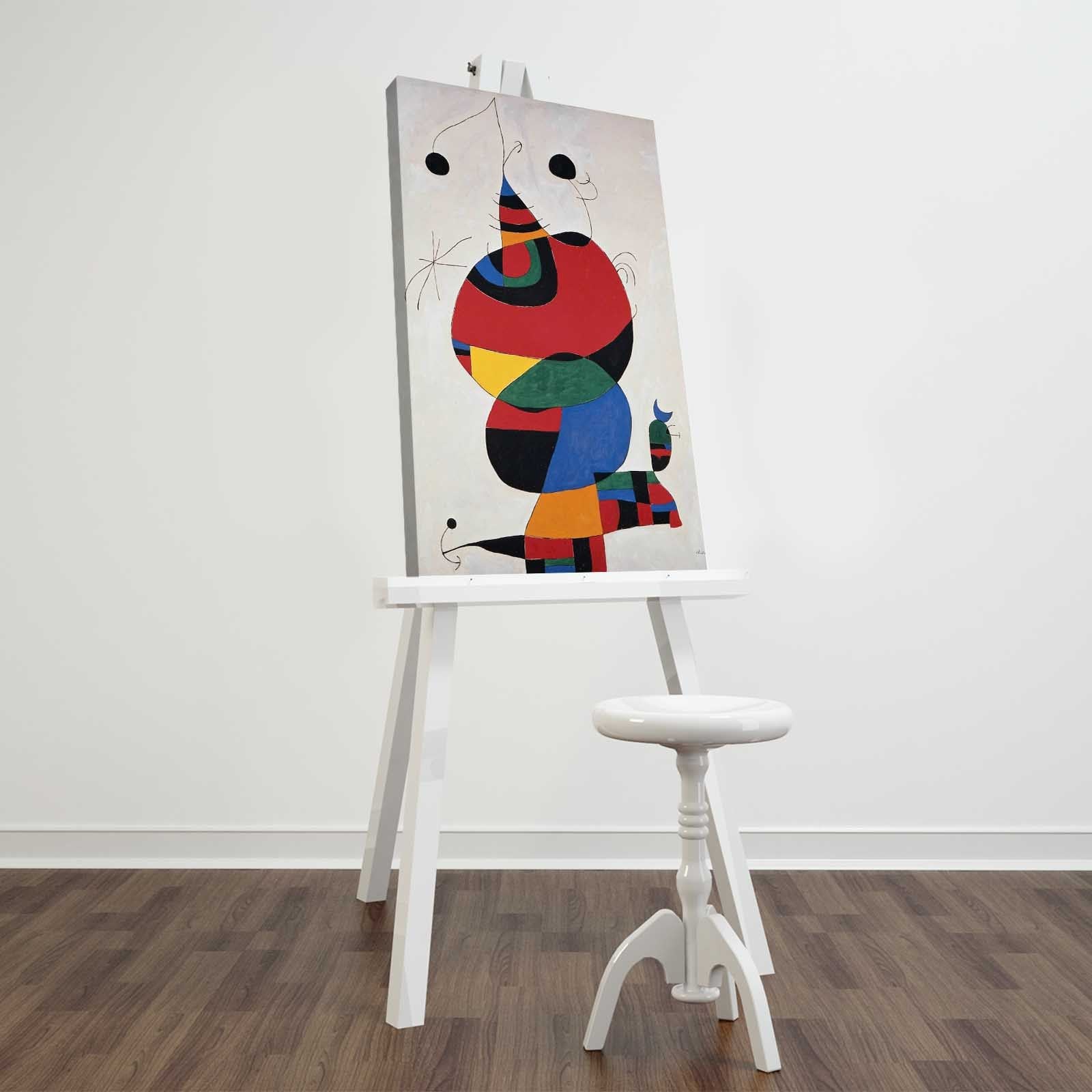 Tela Decorativa em Suede 45x70 cm Multicolor com Moldura de Madeira 3 cm | FAMOUSART-079 (249CVT1469)