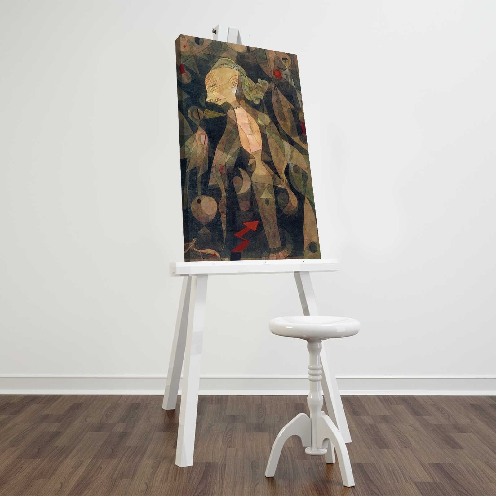 Tela Decorativa Multicolor em Suede (45 x 70 cm) com Moldura de Madeira 3 cm – FAMOUSART-080