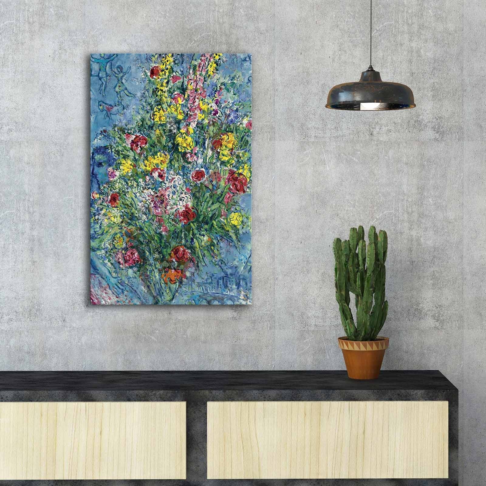 FAMOUSART-088 – Quadro Decorativo em Tela Suede 100% 45x70 cm, Multicolorido, com Moldura 100% em Madeira (3 cm)