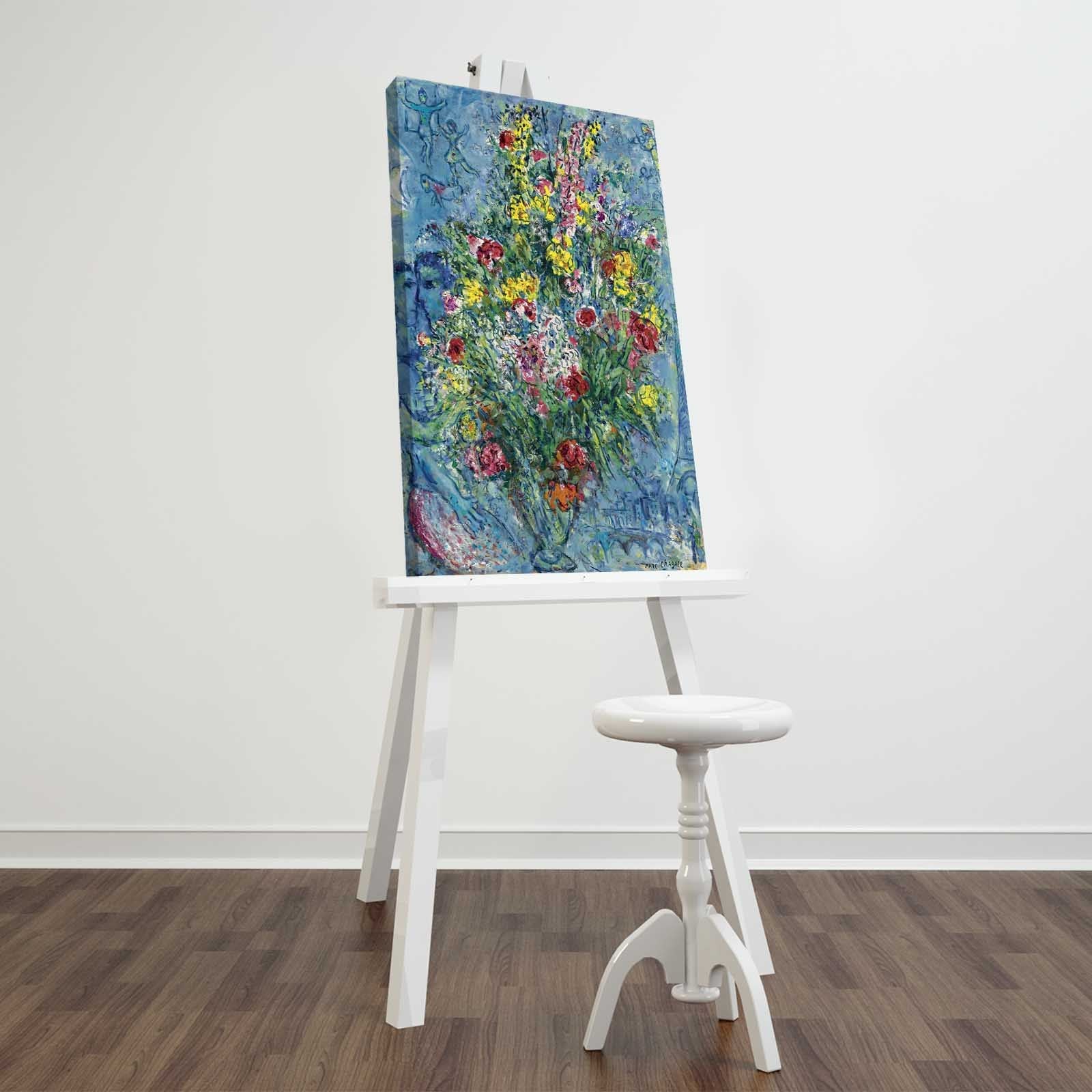 FAMOUSART-088 – Quadro Decorativo em Tela Suede 100% 45x70 cm, Multicolorido, com Moldura 100% em Madeira (3 cm)