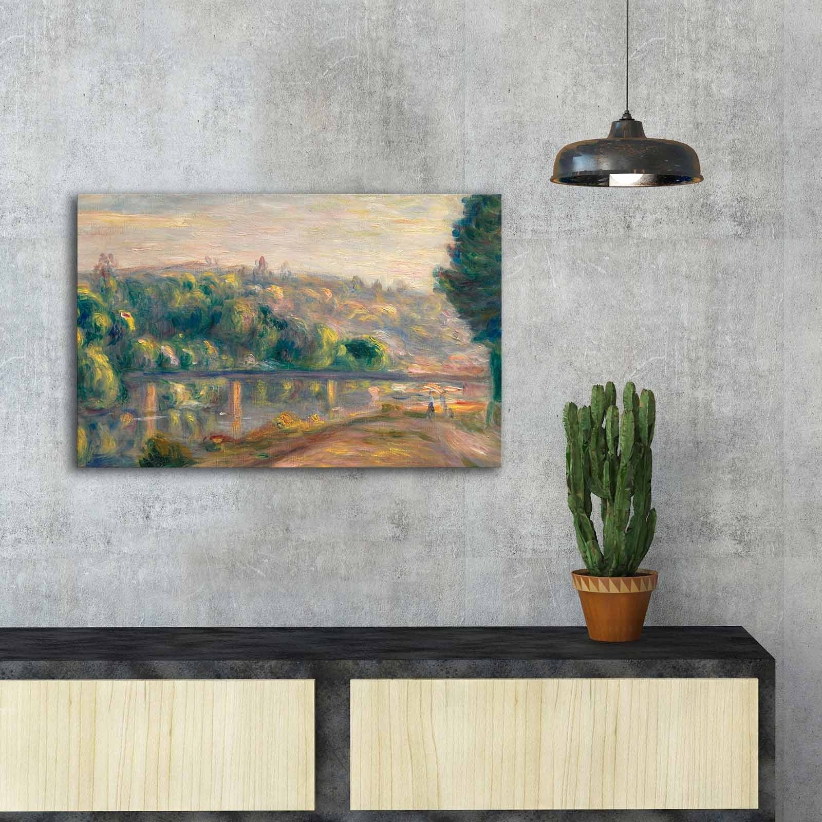 Quadro em Tela Decorativa Multicolor FAMOUSART-096, 45x70 cm, Tela Suede 100%, Moldura de Madeira (3 cm)