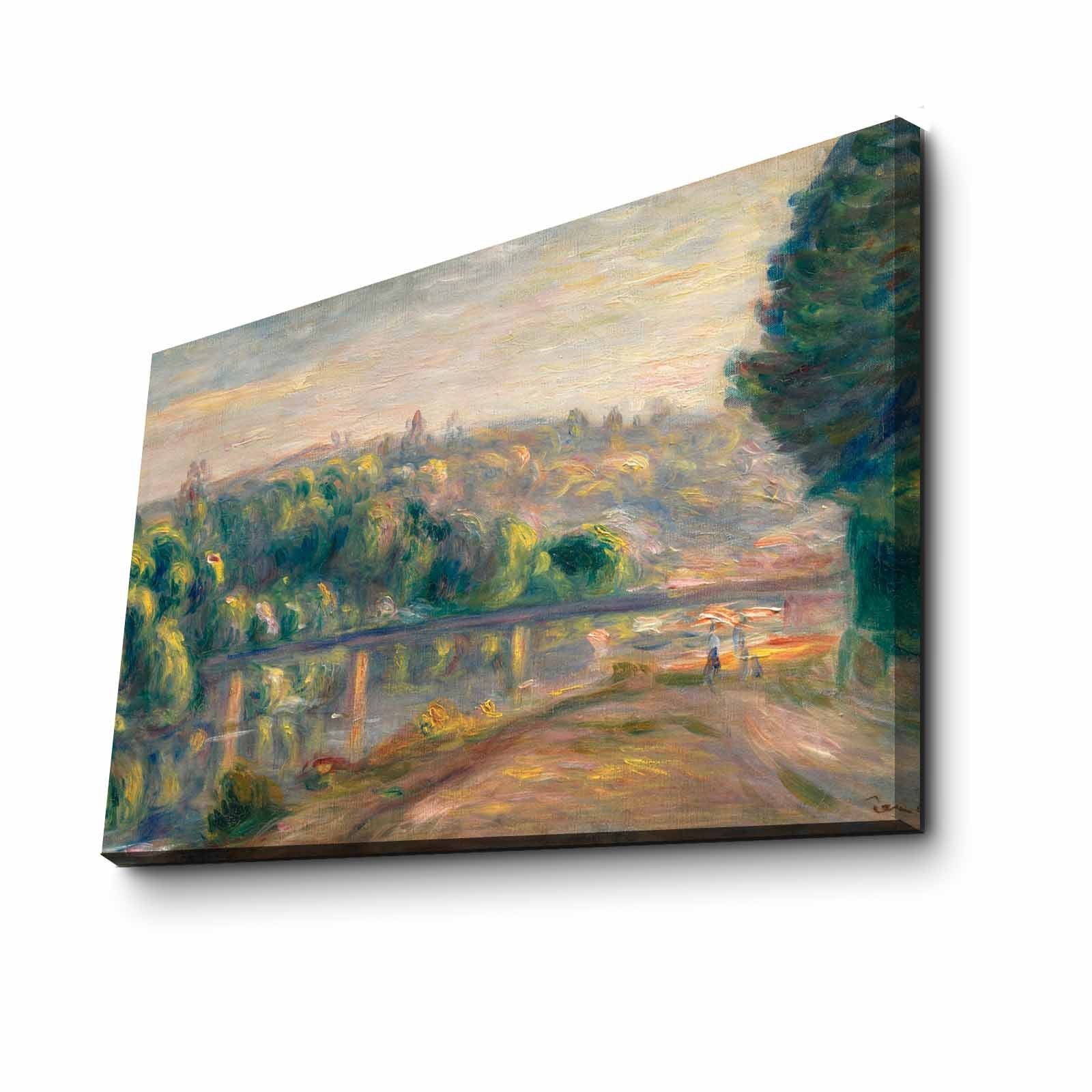 Quadro em Tela Decorativa Multicolor FAMOUSART-096, 45x70 cm, Tela Suede 100%, Moldura de Madeira (3 cm)