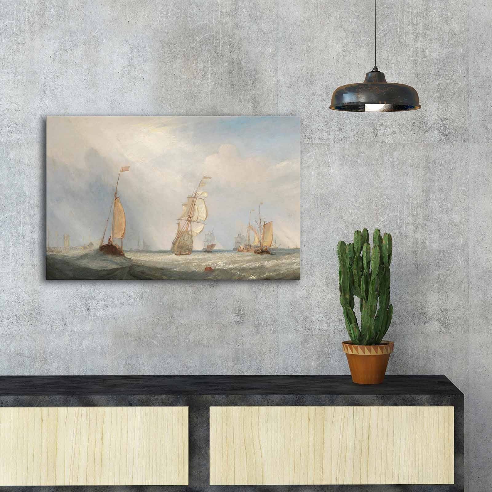 Quadro Tela Decorativa Multicolor FAMOUSART-102, Canvas 100% Camurça, Moldura de Madeira 3 cm, 45 x 70 cm