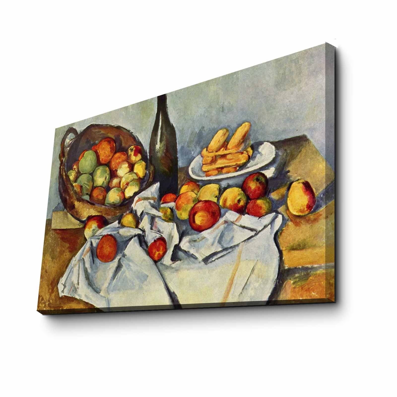 Quadro Decorativo em Tela Suede 100% Multicolor FAMOUSART-104, 45x70 cm, Moldura de Madeira 3 cm